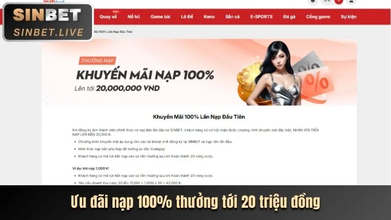 Khuyến mãi chào mừng Sòng Bạc 5MB